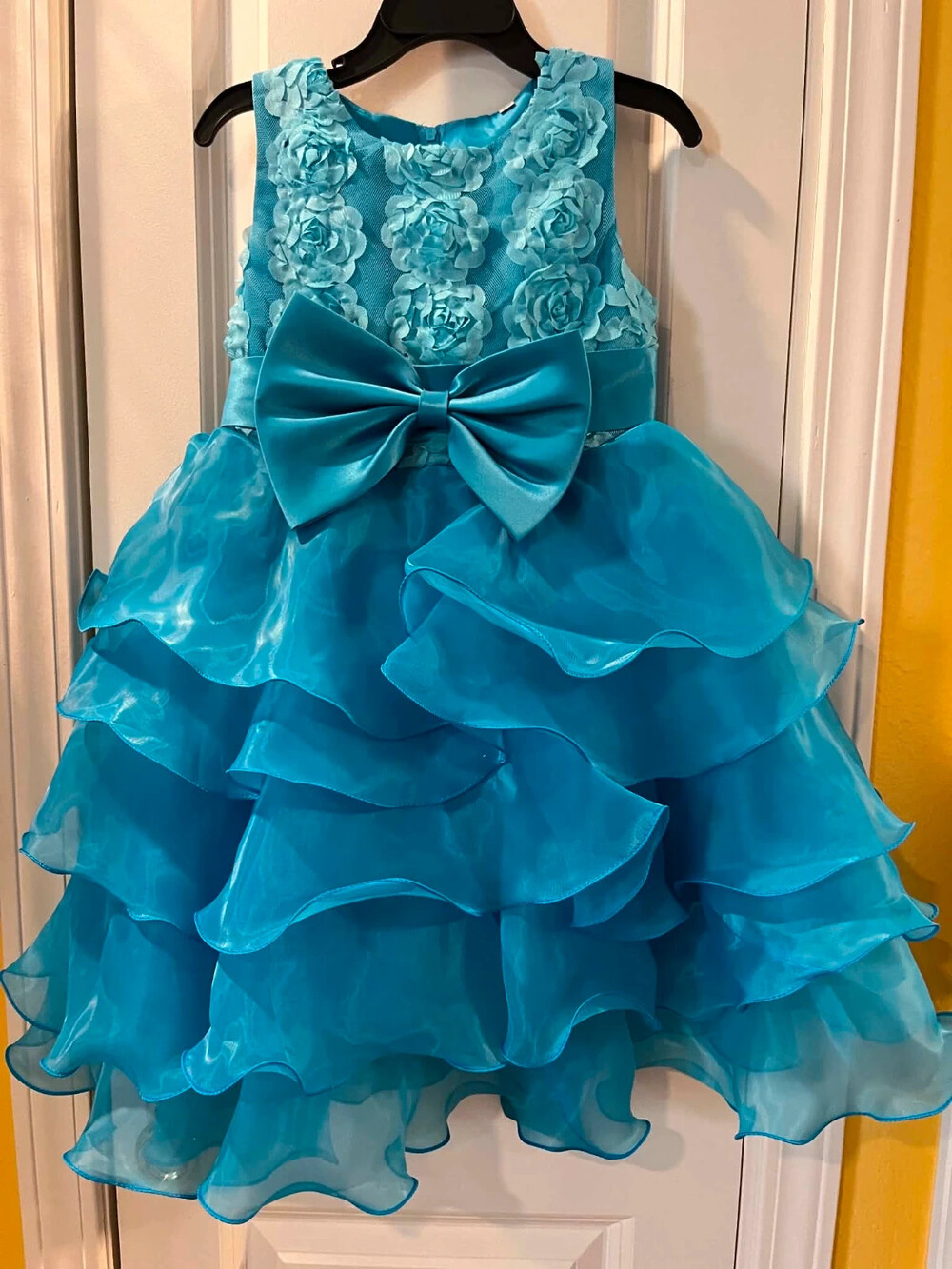 Blue Ruffled Dress